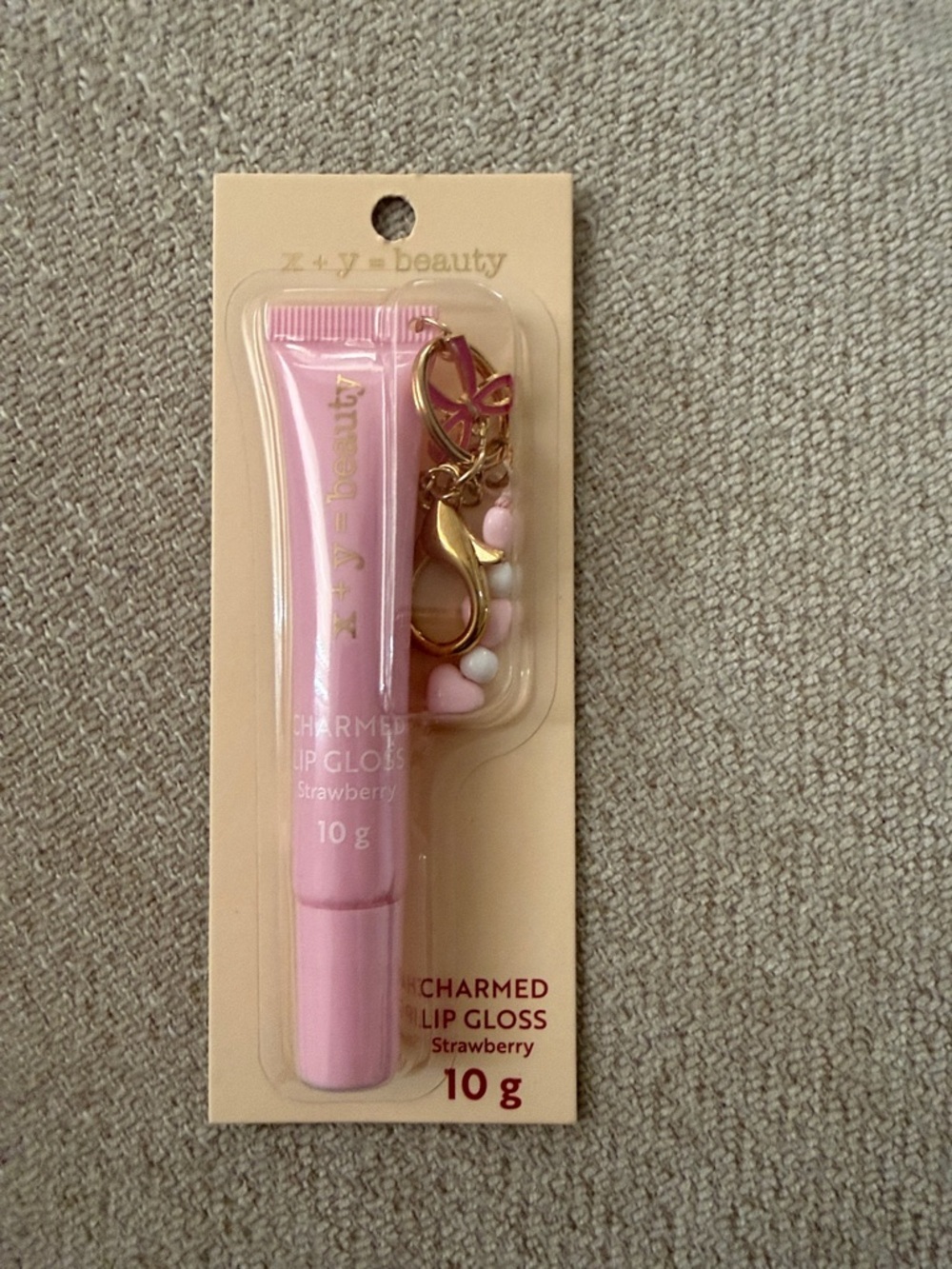 Charmed Strawberry Lip Gloss – Pink